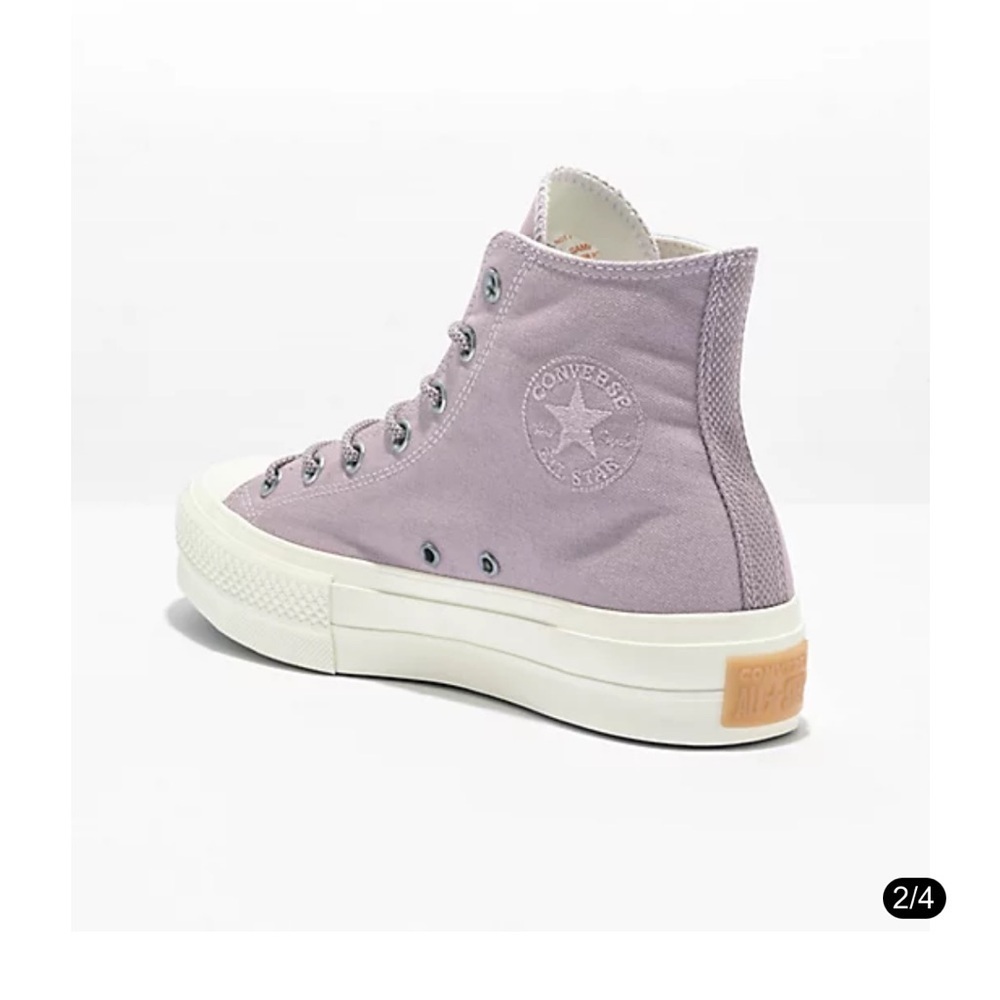 Converse CTAS Hi Lift Lucid Lilac Canvas Platform Sneakers  NWT - Picture 3 of 11